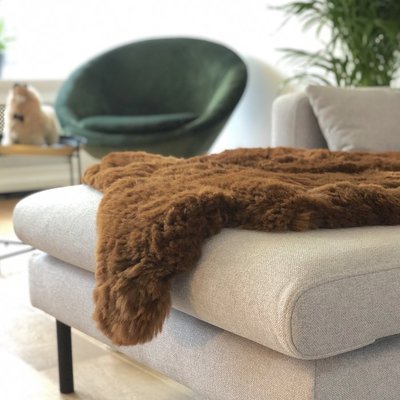 Inkari - Handgemaakte Alpaca kleed Reina Walnoot
