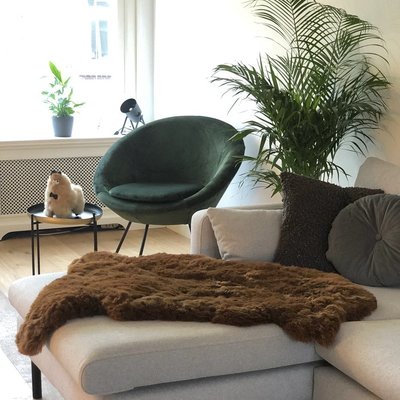 Inkari - Handgemaakte Alpaca kleed Reina Walnoot