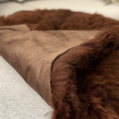 Inkari - Handgemaakte Alpaca kleed Reina Walnoot