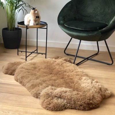 Inkari - Handgemaakte Alpaca kleed Reina Hazelnoot