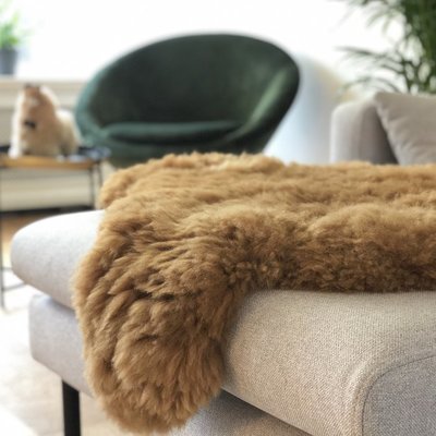 Inkari - Handgemaakte Alpaca kleed Reina Hazelnoot