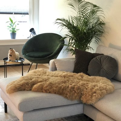 Inkari - Handgemaakte Alpaca kleed Reina Hazelnoot