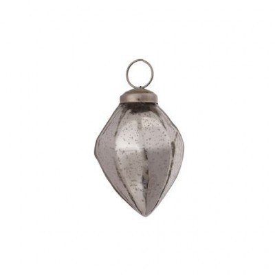 PTMD - Kerstbal Diamant zilver