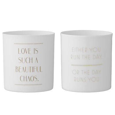 Bloomingville - Theelicht Love s/2