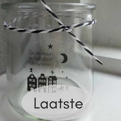 (Op) de Maalzolder - Windlichtje Zie de maan schijnt