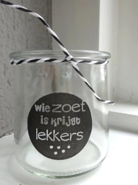 (Op) de Maalzolder - Windlichtje Wie zoet is