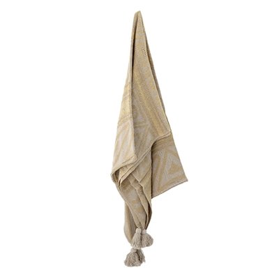 Bloomingville - Plaid Naturel / geel 24