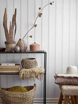 Bloomingville - Mand Zeegras Naturel set van 3