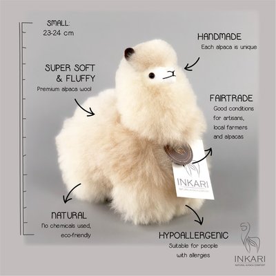 Inkari - Alpaca knuffel Blond S