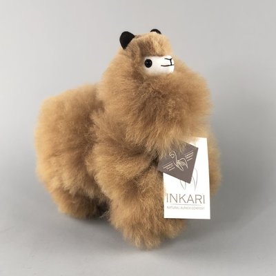 Inkari - Alpaca knuffel Hazelnoot S
