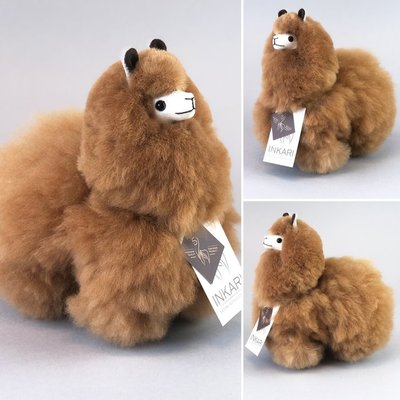 Inkari - Alpaca knuffel Hazelnoot S