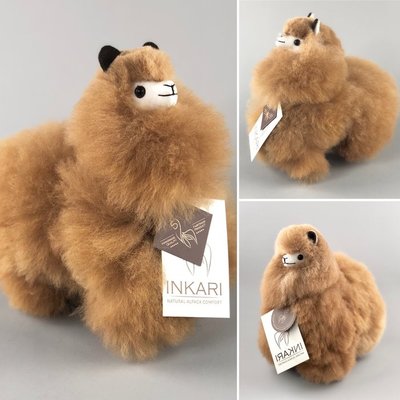 Inkari - Alpaca knuffel Hazelnoot S