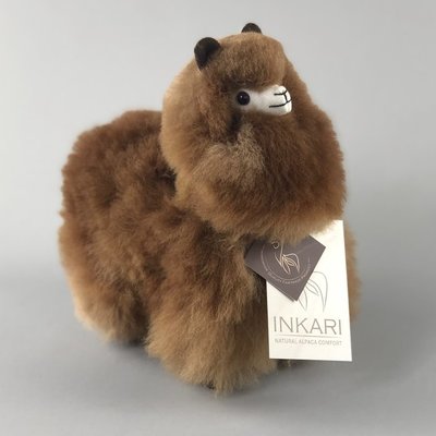 Inkari - Alpaca knuffel Choco cream S