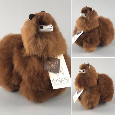 Inkari - Alpaca knuffel Choco cream S