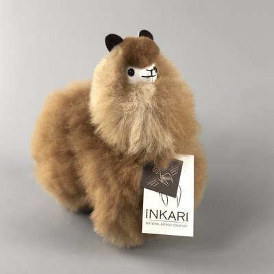 Inkari - Alpaca knuffel Caramel S