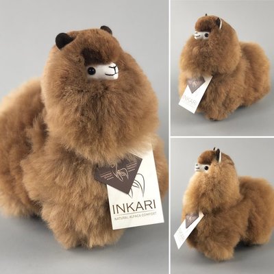 Inkari - Alpaca knuffel Caramel S