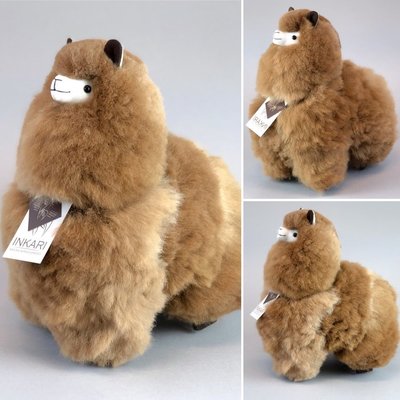 Inkari - Alpaca knuffel Caramel M