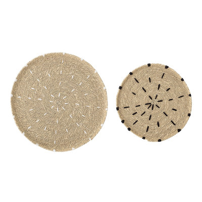Bloomingville - Bord Zeegras Naturel set van 2