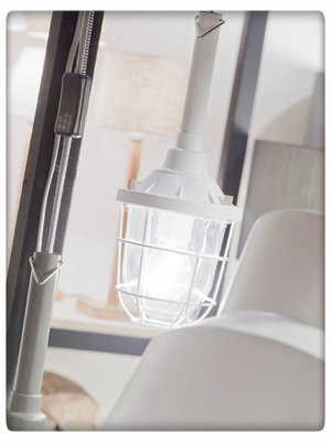 It's About RoMi - Hang-/ looplamp ijzer/glas Leeds mat wit