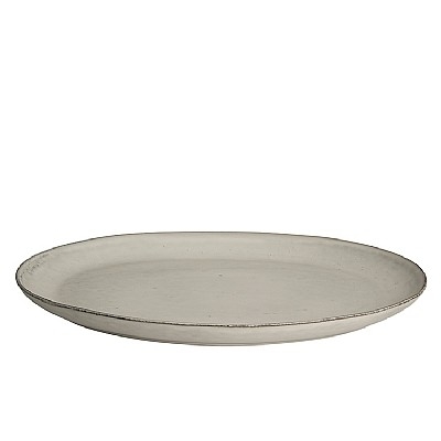 Broste Copenhagen - Plate oval 'Nordic Sand' Stoneware
