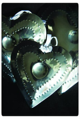 PTMD - Aluminium shiney heart diamond s