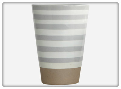 House Doctor - Mug Stripe stone