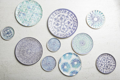 Urban Nature Culture - Plate Hawain allover Urchin bamboo
