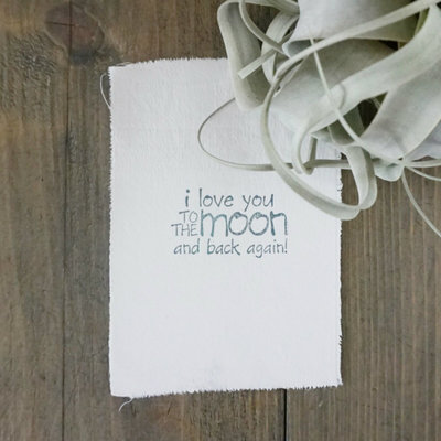 AfroDutchPaperStone - Kaart I love you to the moon
