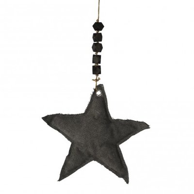PTMD - Xmas Carol grey fabric hanger star l