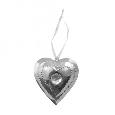PTMD - Aluminium shiney heart diamond s