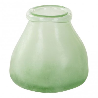 PTMD - Amora green Glass vase low