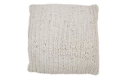 MrsBloom - Knitted Cushion Tours light grey 50x50