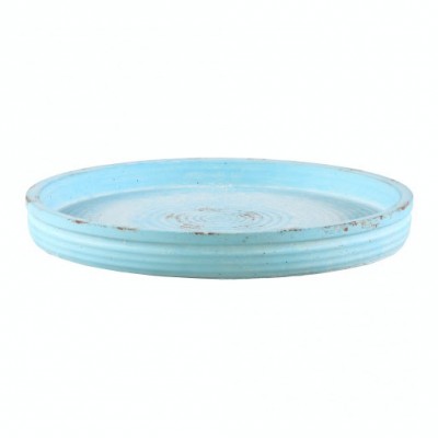PTMD - Celeb blue round Cement plate s