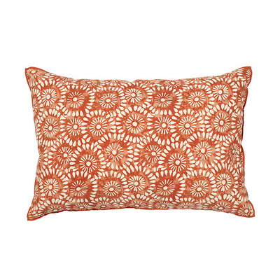 Broste Copenhagen - Cushion cover Block look Paprika