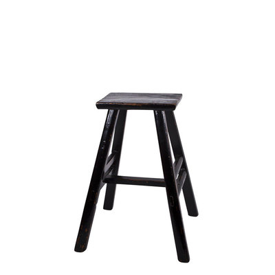 Broste Copenhagen - Tall Stool Merlino Elm wood grape roy