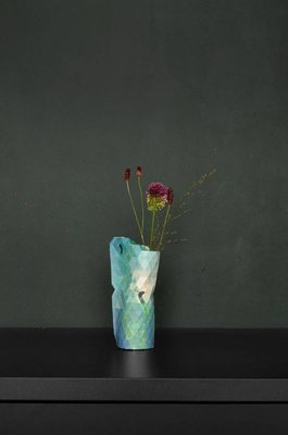 Pepe Heykoop - Paper Vase Cover small - Peacock