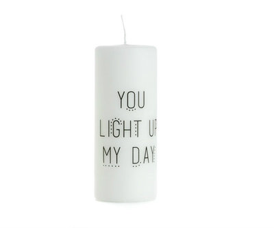 Rustik Lys - By Kimmi - Kaars You light up my day