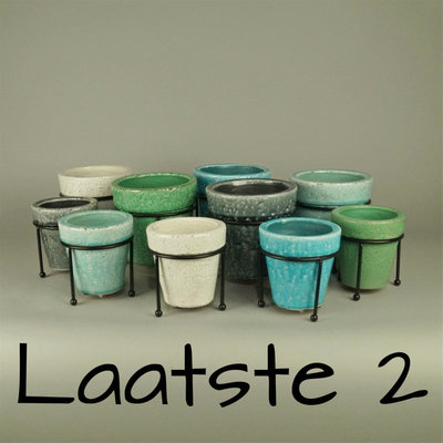 BRYNXZ - Set of pots pre spring classic with iron stand grey