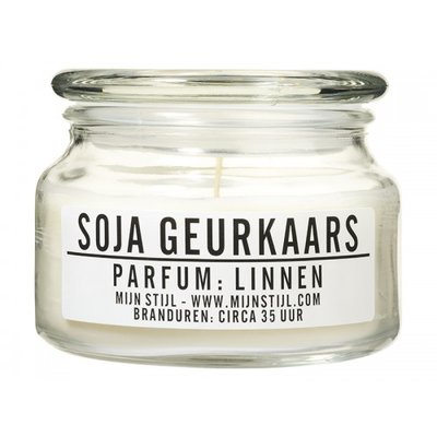 Mijn Stijl - Geurkaars Linnen soja-basis