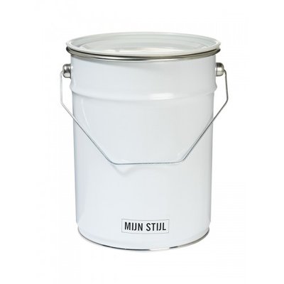 Mijn Stijl - Blik met hengsel wit