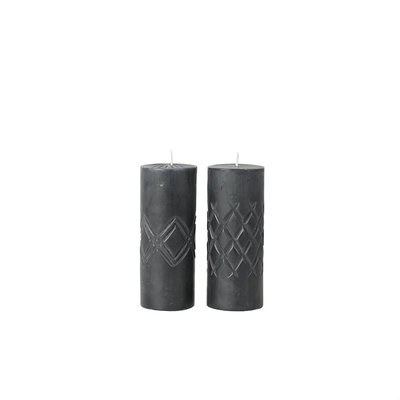 Broste Copenhagen - Kaars Crystal Smoked Pearl s/2