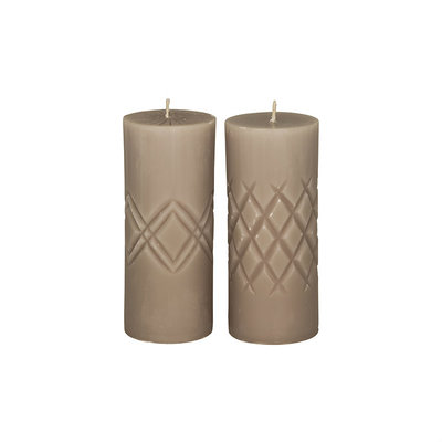 Broste Copenhagen - Kaars Crystal Linnen s/2