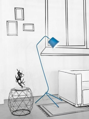 It's About RoMi - Vloerlamp Barcelona Blauw