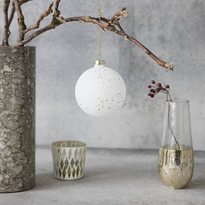 House Doctor - Kerstbal Gold sprinkle