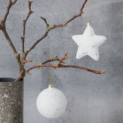 House Doctor - Kerstbal Gold sprinkle
