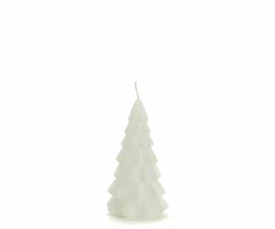 Rustik Lys - Kerstboom kaars wit Small