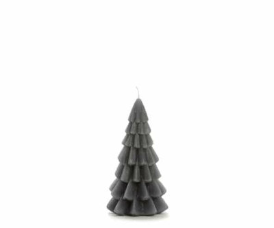 Rustik Lys - Kerstboom kaars antacietgrijs Small