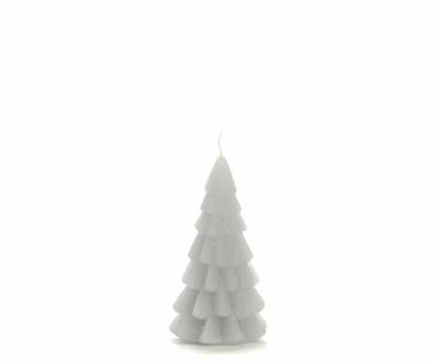 Rustik Lys - Kerstboom kaars koel grijs Small