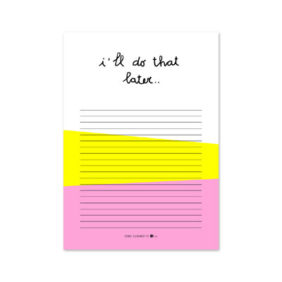Studio Stationery - Blok I'll do that later