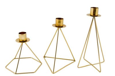 MrsBLOOM - Kandelaar Jasper antiek goud